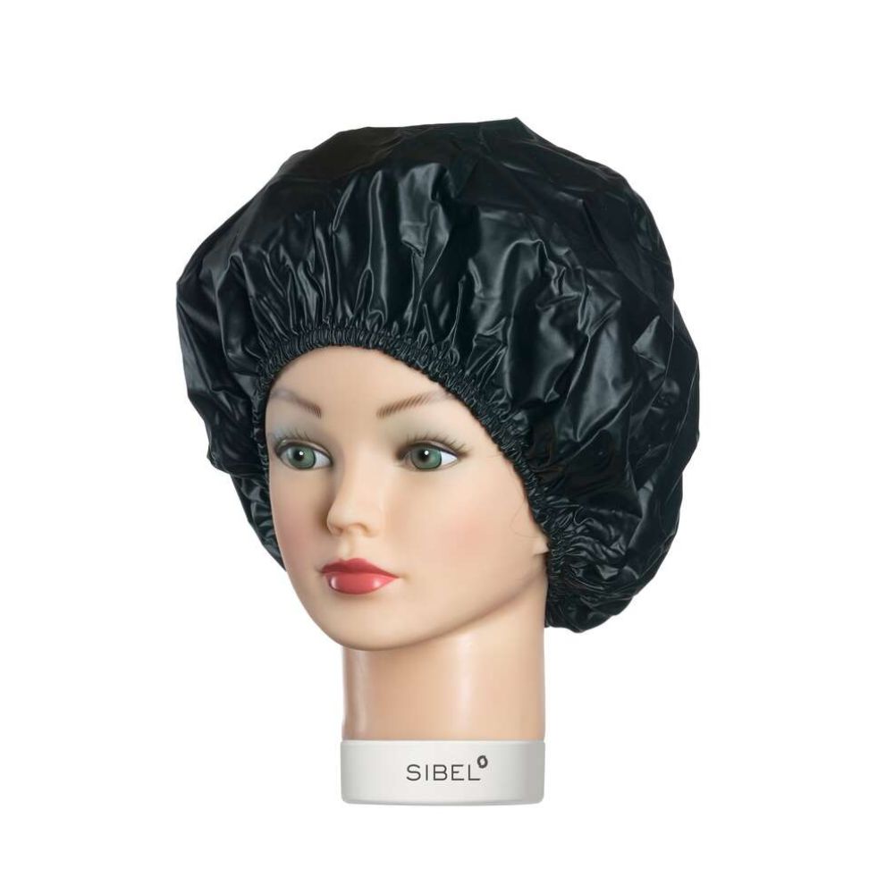 Водоустойчива шапка за студено къдрене Sibel Perm Cap Elastic - Черна