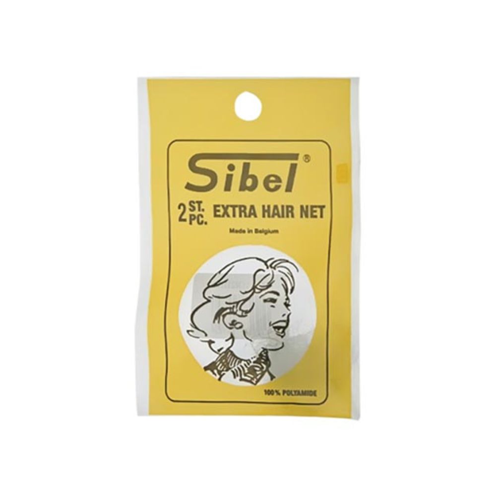 Сива дебела мрежа за цялата коса Sibel - 2 бр.