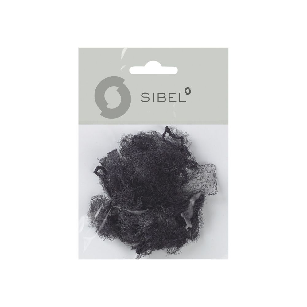 Черна фина мрежа за цялата коса Sibel - 2 бр.