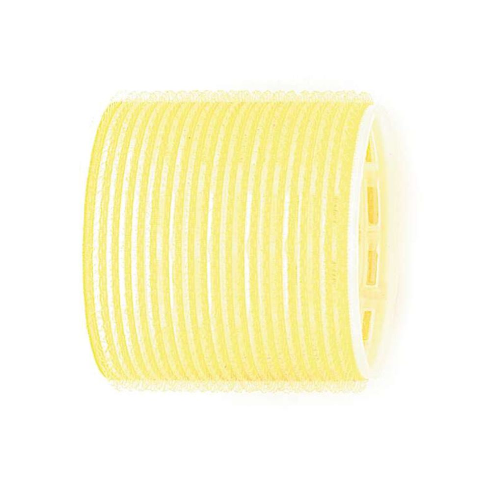 Самозалепващи ролки за коса Sibel Velcro, жълти, 66mm